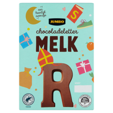 Jumbo Chocoladeletter R Melk 65g