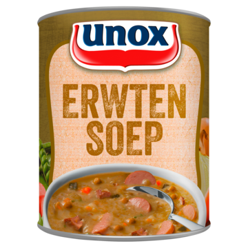 Unox Soep In Blik Stevige Erwtensoep 800ml Aanbieding 2 blikken a 800 ml
