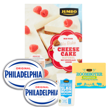 Jumbo No Bake Cheesecake Pakket met Philadelphia