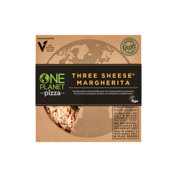 One Planet Pizza Three Sheese Margherita 428g Bestellen Diepvries Jumbo Supermarkten