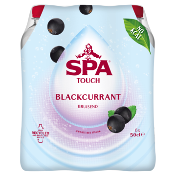 Spa TOUCH Bruisend Blackcurrant 6 x 50cl