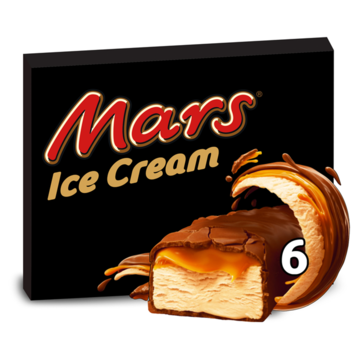 Mars chocolade roomijs 6 Stuks
