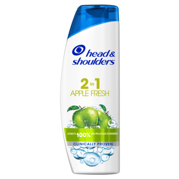 Head & Shoulders Apple Fresh 2in1 Anti-roos Shampoo & Conditioner, Tot 100% Roosvrij, 270ml