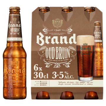 Brand Oud Bruin Bier Fles 6 x 30cl