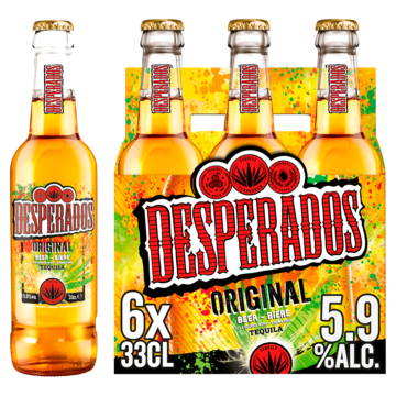 Desperados Original Bier Fles 6 x 33cl