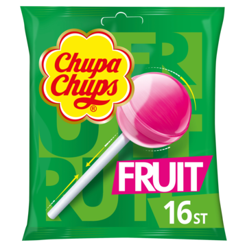 Chupa Chups Fruit Lollies Uitdeel Snoep Zak 16 stuks