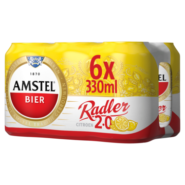 Amstel Radler Bier Citroen Blik 6 x 330ml