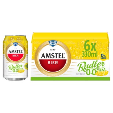 Amstel Radler Fris 0.0 Bier Blik 6 x 330ml