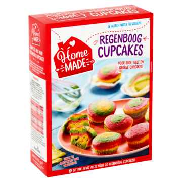 HomeMade Complete Mix voor Regenboog Cupcakes 435g