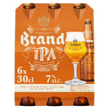 Brand IPA Bier Fles 6 x 30cl