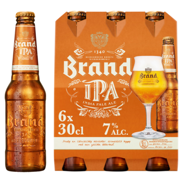 Brand IPA Bier Fles 6 x 30cl