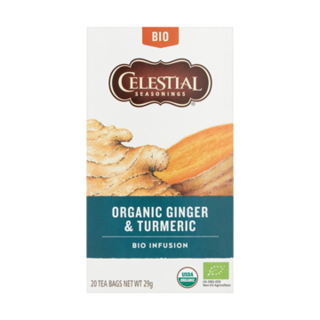 Celestial Seasonings Organic Ginger & Turmeric Bio Infusion 20 Stuks