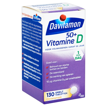 Vitamine D smelttabletten 50+, 130 stuks