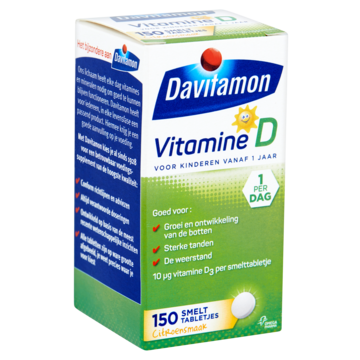 Vitamine D smelttabletten voor kinderen, 150 stuks