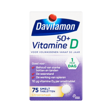 dood strategie Lieve Davitamon Vitamine D 50+ Citroensmaak 75 Smelttabletten 10g bestellen? -  Drogisterij — Jumbo Supermarkten