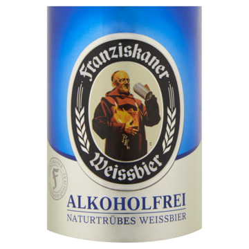 Franziskaner Weissbier Alkoholfrei Naturtrübes Weissbier Fles 0, 5L