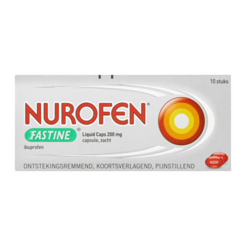 Nurofen Fastine Liquid Caps 200 mg Ibuprofen 10 Stuks