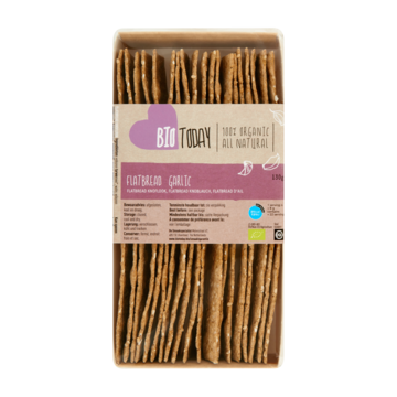 Bio Today 100% Organic Flatbread Knoflook 130g