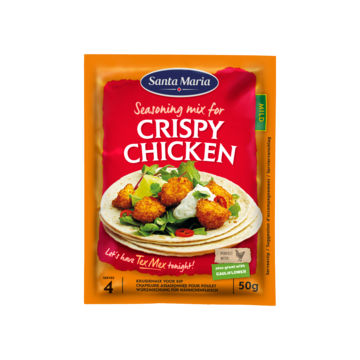 Santa Maria Crispy Chicken Kruidenmix Mild 50g