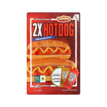 Flemmings Hotdog American Style 2 Stuks 