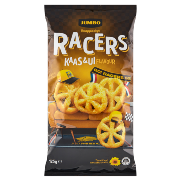 Jumbo Knapperige Racers Kaas & Ui Chips 125g