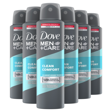 Dove Men+Care Anti-transpirant Deodorant Spray Clean Comfort 6 x 150ml
