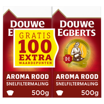 Douwe Egberts Aroma Rood Dubbelpak Filterkoffie 2 x 500g