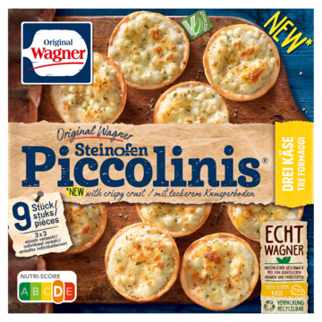Wagner Piccolinis Mini Pizza 3 Soorten Kaas 9 Stuks 270g Bestellen Diepvries Jumbo Supermarkten