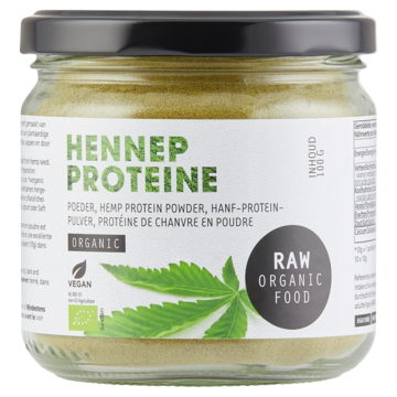 Raw Organic Food Hennep Proteine Poeder Organic 100g