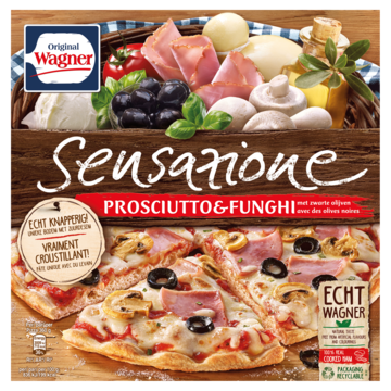 Wagner Sensazione Pizza Ham Champignons 360g Bestellen Diepvries Jumbo Supermarkten
