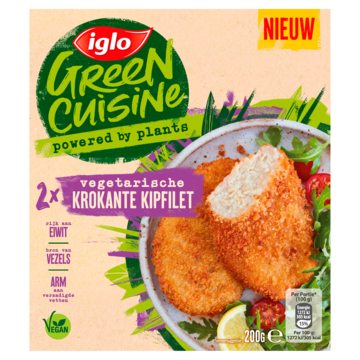 Iglo Green Cuisine Vegetarische Krokante Kipfilet 200g