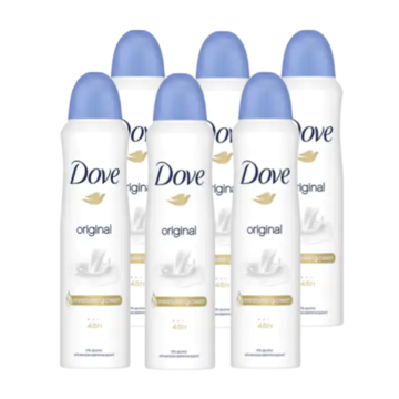 Over het algemeen Minimaal De stad Dove Anti-transpirant Deodorant Spray Original 6 x 150ml bestellen? -  Drogisterij — Jumbo Supermarkten