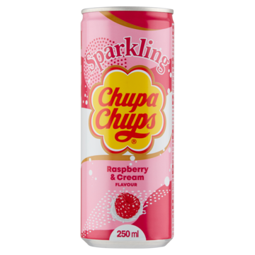 Chupa Chups Sparkling Raspberry & Cream Flavour 250ml
