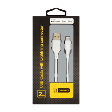 begroting bladzijde marge JB CONNECT USB Cable with Lightning Connector 2m bestellen? - Huishouden,  dieren, servicebalie — Jumbo Supermarkten