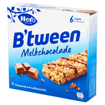 Hero B'tween Mueslireep Melkchocolade 6 x 25g