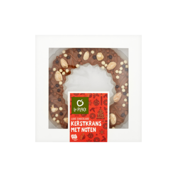 La Place Luxe Chocolade Kerstkrans met Noten 180g
