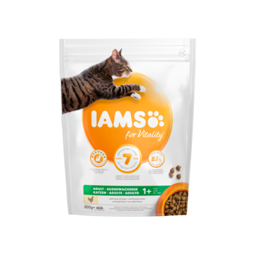 Iams For Vitality Kattenvoer Met Verse Kip Adult 1 800 G Bij Jumbo iams kopen in de aanbieding