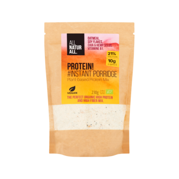 All Naturall Protein Instant Porridge 230 G Bij Jumbo all naturall kopen in de aanbieding All Naturall Protein Instant Porridge 230 G Bij Jumbo all naturall kopen in de aanbieding