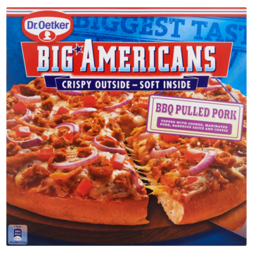 Dr. Oetker Big Americans Pizza bbq Pulled Pork 420g
