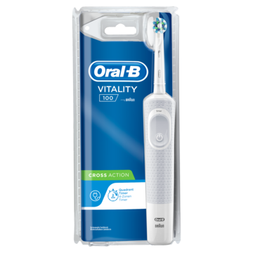 Oral-B Vitality 100 White CrossAction Elektrische Tandenborstel Powered By Braun