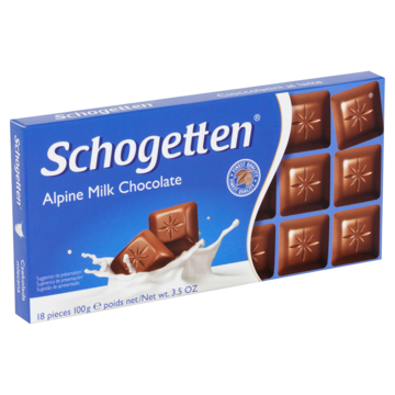 Schogetten Alpine Milk Chocolate 18 Stuks 100g