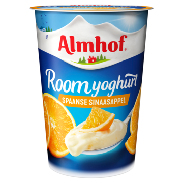 Almhof Roomyoghurt Spaanse Sinaasappel 500g