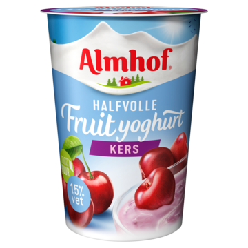 Almhof Halfvolle Fruityoghurt Kers 500g