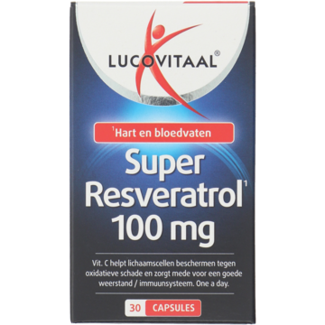 Super Resveratrol 100 mg capsules, 30 stuks