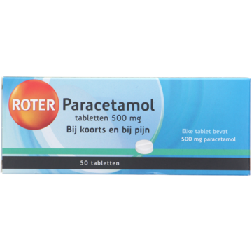 Paracetamol tabletten 500 mg, 50 stuks