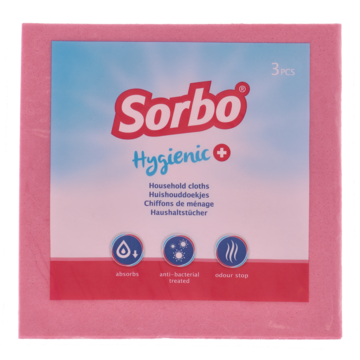 Sorbo Hygienic+ Huishouddoekjes 3 stuks