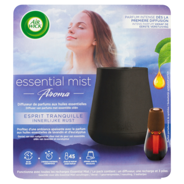 Air Wick Essential Mist Aroma Innerlijke Rust Diffuser van Parfums met Essentiële Oliën 20ml