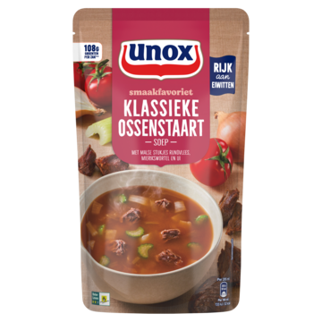 Unox Smaakfavoriet Soep In Zak Klassieke Ossenstaart 570ml Aanbieding 2 zakken a 570 ml