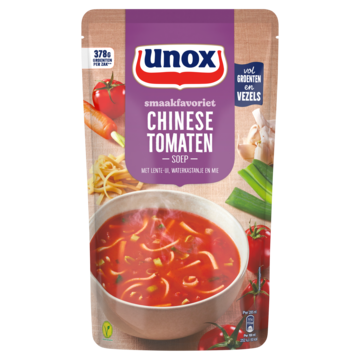Unox Smaakfavoriet Soep In Zak Chinese Tomaten 570ml Aanbieding 2 zakken a 570 ml
