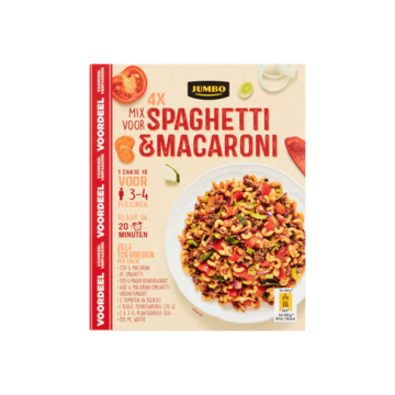 Jumbo Spaghetti & Macaroni Mix 4 x 40 g - Voordeelverpakking